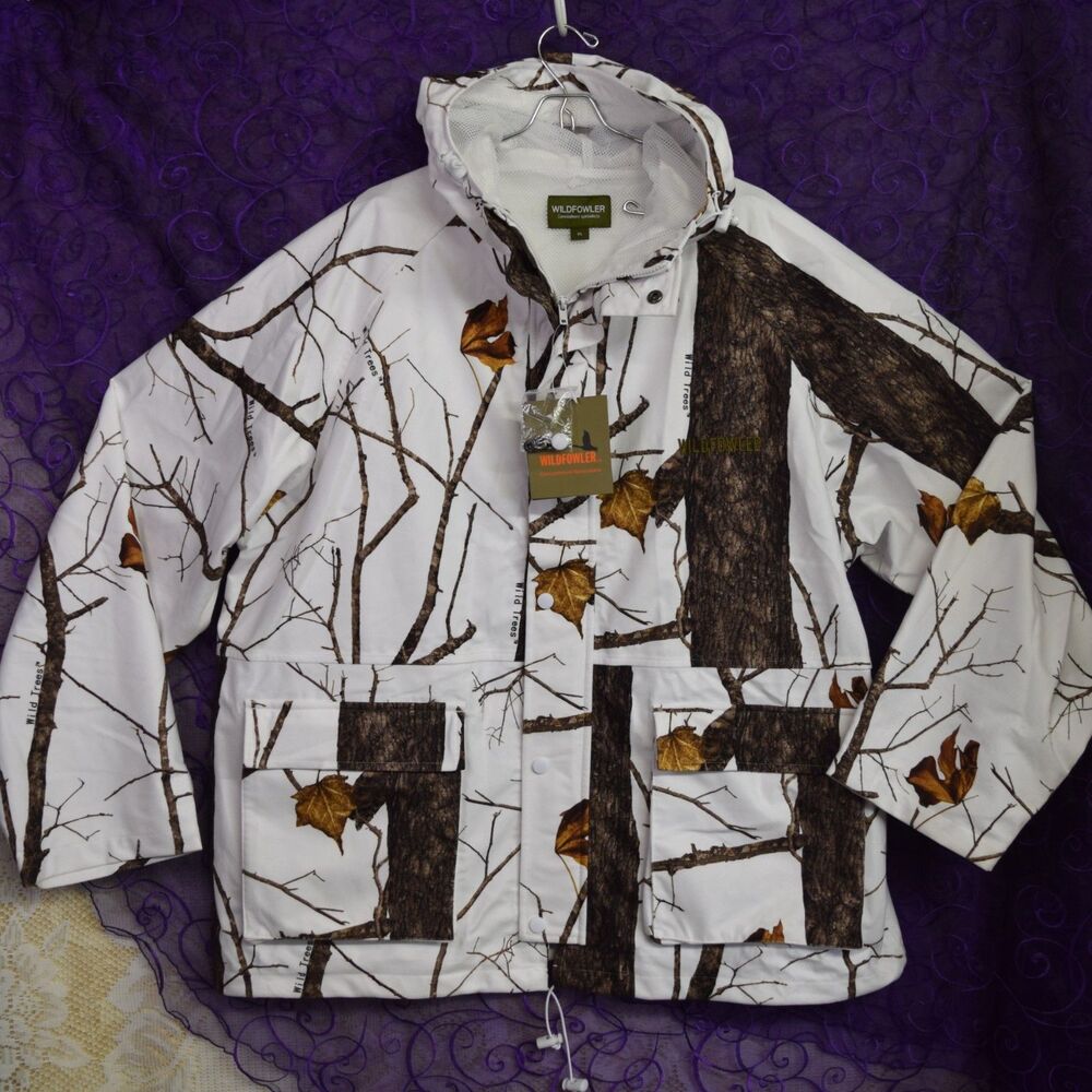 Wildfowler Mens Size XL Nica Wildtree Snow Waterproof Parka Wild-Tex Camo Shell